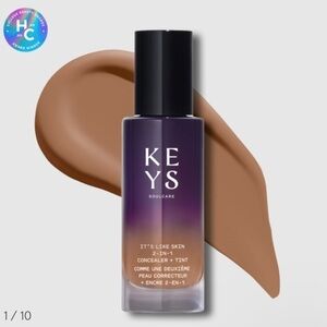 NWT Alicia Keys IT'S LIKE SKIN FACE 2-IN-1 CONCEALER + TINT shade 370 W Tan Warm